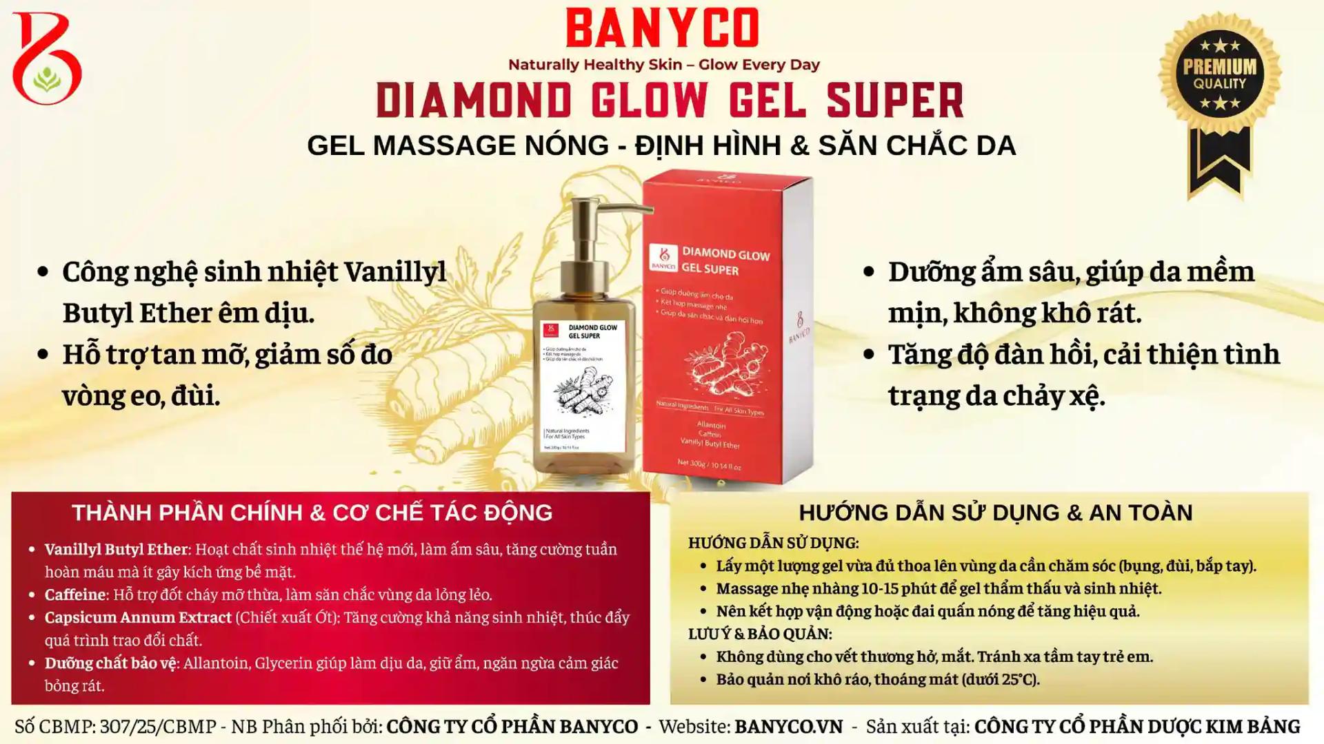 Gel Massage Nóng Banyco